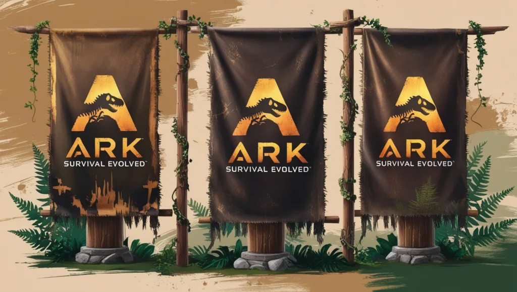 ark: survival evolved (2017) game icons banners